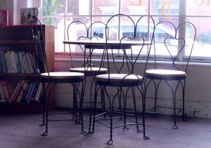 Table with Heart Shaped Chairs