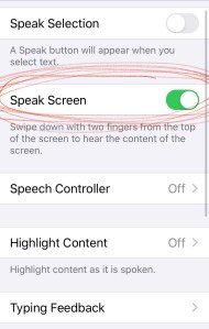 Speak Screen